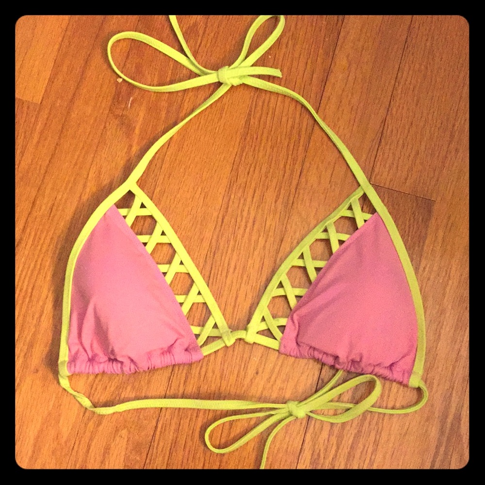 Victoria Secret reversible triangle bikini top